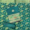 Pure Banarasi Silk Suit Teal Green Designer Dress Material with Banarasi Woven Dupatta