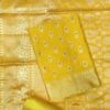 Pure Banarasi Silk Suit Mustard Yellow Designer Dress Material with Banarasi Woven Dupatta
