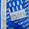 Royal Blue Pure Banarasi Silk Dress Material with Woven Banarasi Dupatta for Women