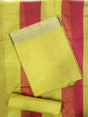 Pure Banarasi Silk Charcoal Black Designer Dress Material with Blue Banarasi Dupatta by Trends Designer Wear
