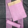 Pure Banarasi Silk Lavender Designer Dress Material with Banarasi Dupatta by Trends Designer Wear